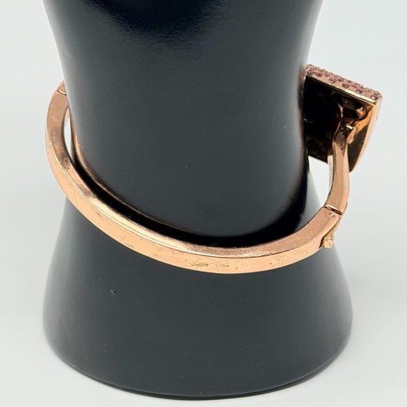 Kate Spade Champagne Bottle Bracelet Dainty Pink Jewelry Bridal Rose Gold Bangle - Picture 13 of 17